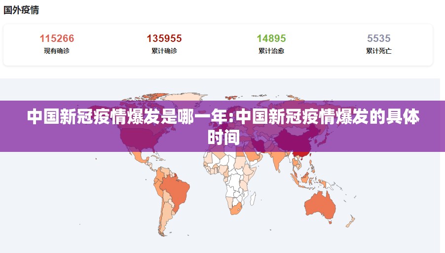 中国新冠疫情爆发是哪一年:中国新冠疫情爆发的具体时间