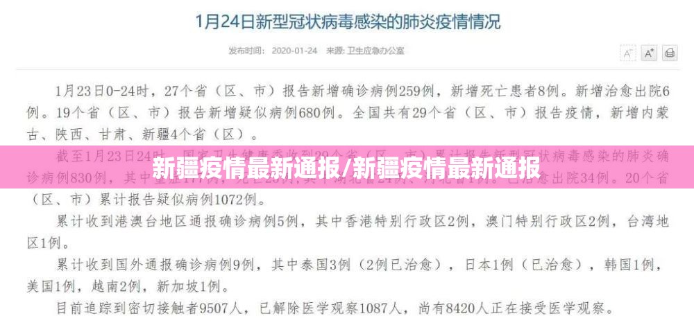新疆疫情最新通报/新疆疫情最新通报