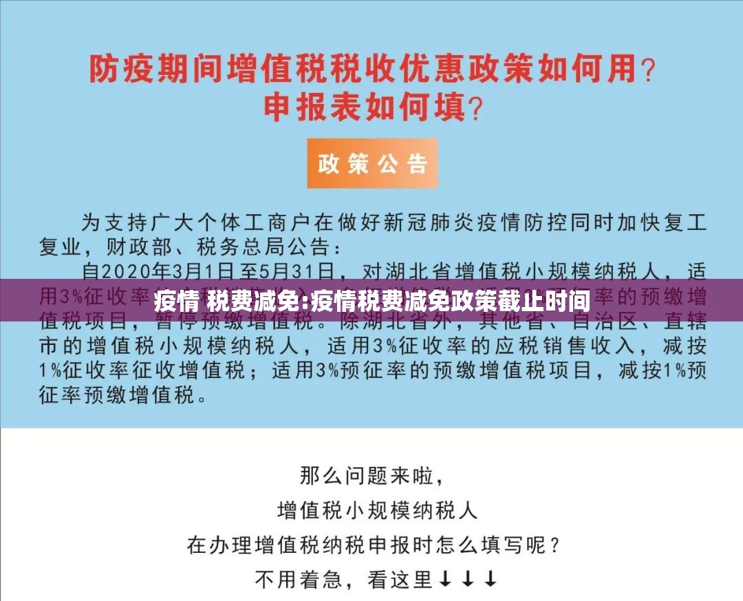 疫情 税费减免:疫情税费减免政策截止时间