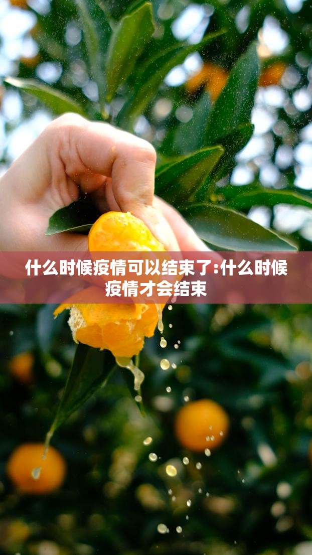 什么时候疫情可以结束了:什么时候疫情才会结束