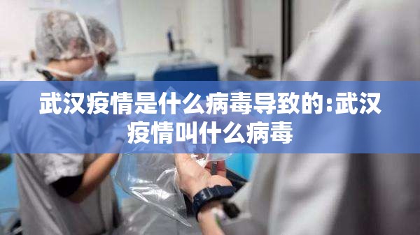 武汉疫情是什么病毒导致的:武汉疫情叫什么病毒