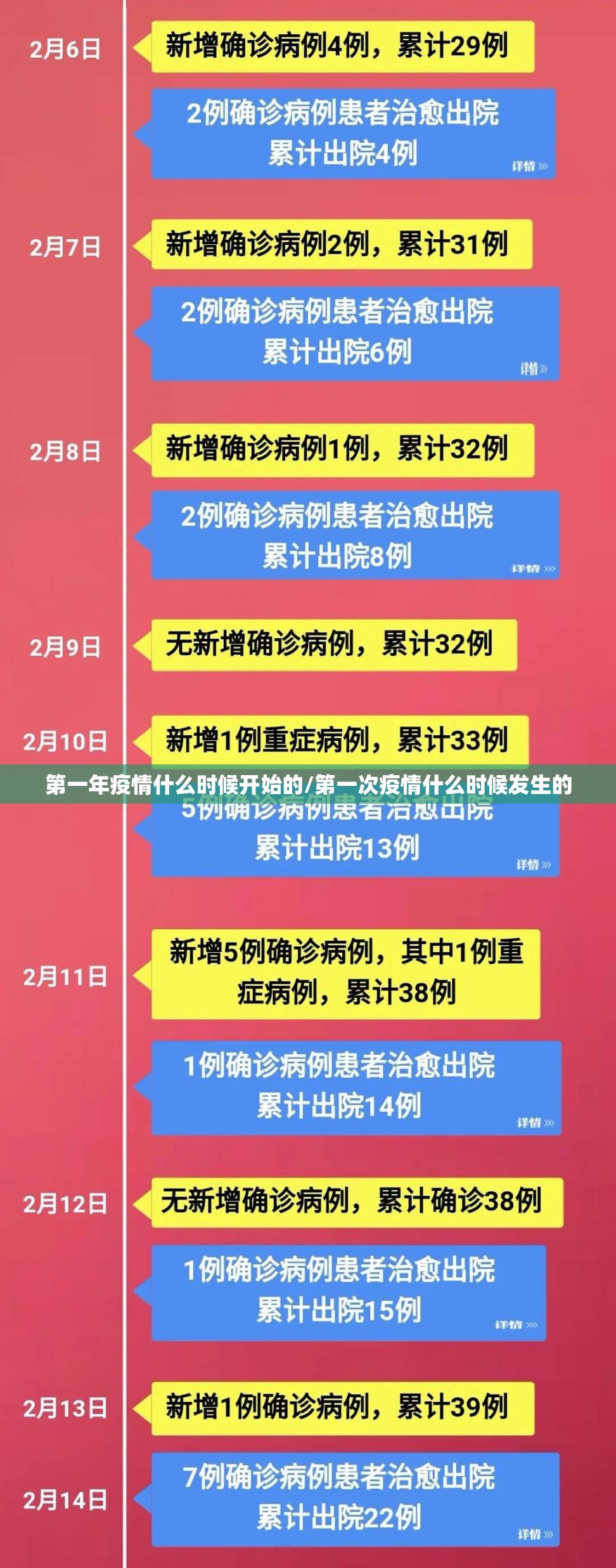 第一年疫情什么时候开始的/第一次疫情什么时候发生的