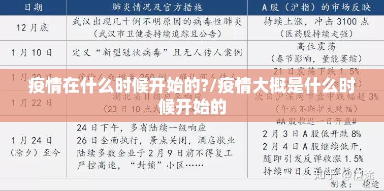 疫情在什么时候开始的?/疫情大概是什么时候开始的