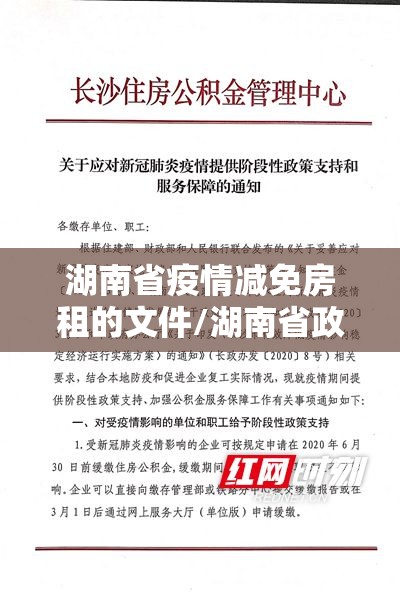 湖南省疫情减免房租的文件/湖南省政府减免房租