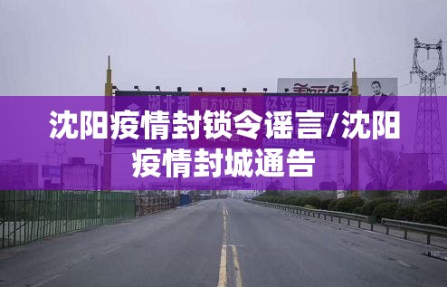 沈阳疫情封锁令谣言/沈阳疫情封城通告