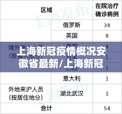 上海新冠疫情概况安徽省最新/上海新冠疫情近况