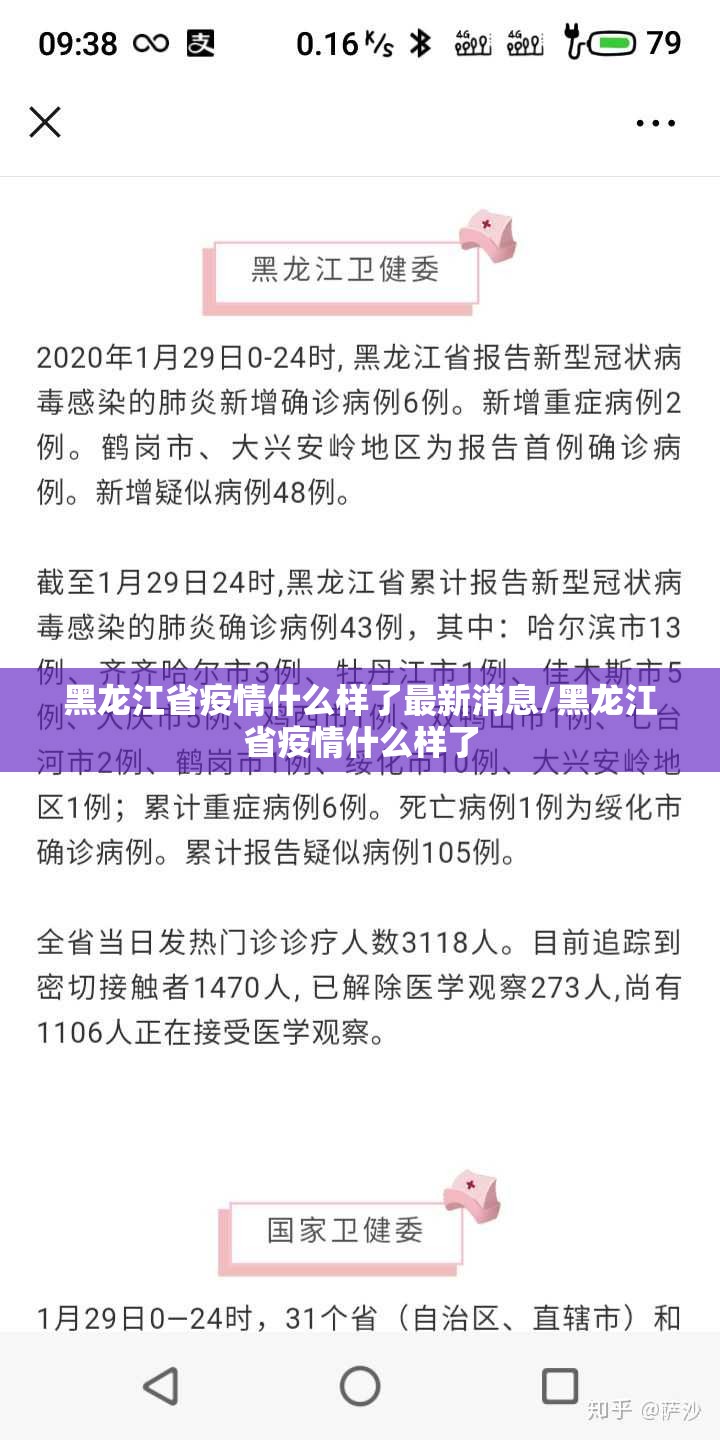 黑龙江省疫情什么样了最新消息/黑龙江省疫情什么样了