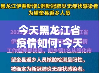 今天黑龙江省疫情如何:今天黑龙江省疫情如何了