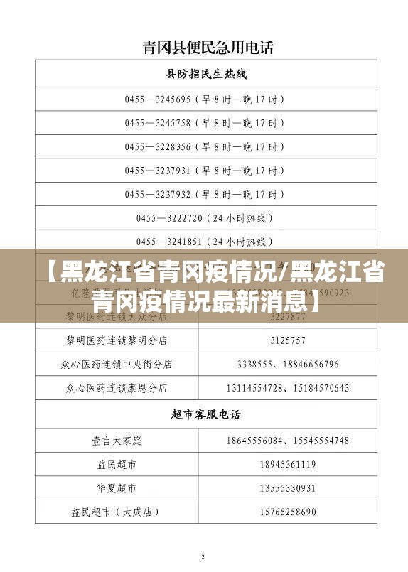 【黑龙江省青冈疫情况/黑龙江省青冈疫情况最新消息】