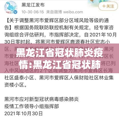 黑龙江省冠状肺炎疫情:黑龙江省冠状肺炎疫情最新消息
