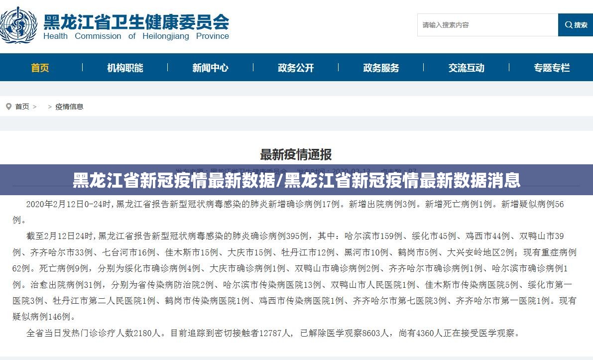 黑龙江省新冠疫情最新数据/黑龙江省新冠疫情最新数据消息