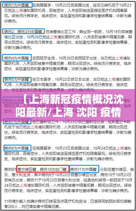 【上海新冠疫情概况沈阳最新/上海 沈阳 疫情】