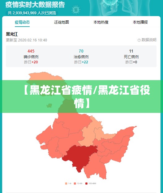 【黑龙江省疲情/黑龙江省役情】