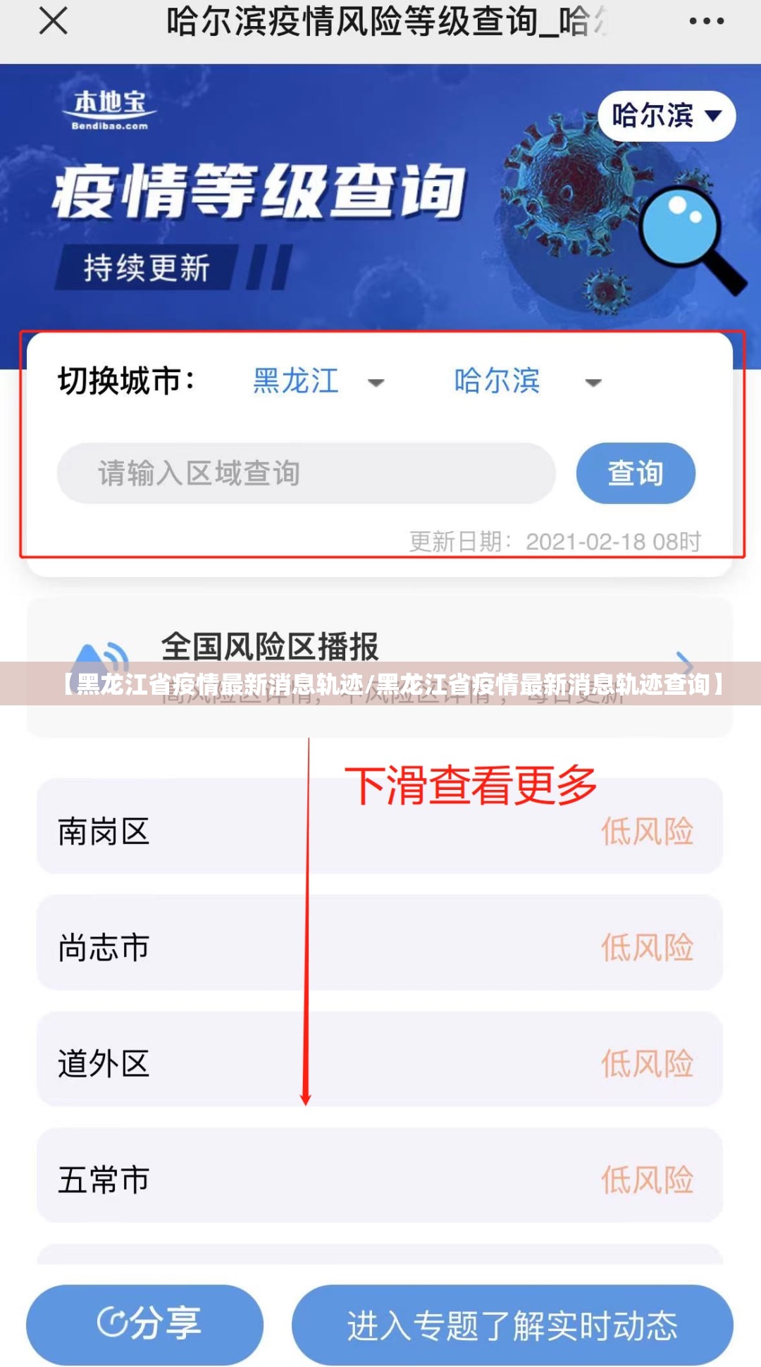 【黑龙江省疫情最新消息轨迹/黑龙江省疫情最新消息轨迹查询】