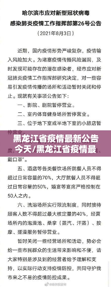 黑龙江省疫情最新公告今天/黑龙江省疫情最新公告