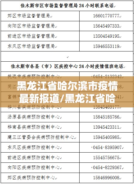 黑龙江省哈尔滨市疫情最新报道/黑龙江省哈尔滨市疫情最新报告