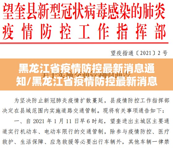 黑龙江省疫情防控最新消息通知/黑龙江省疫情防控最新消息