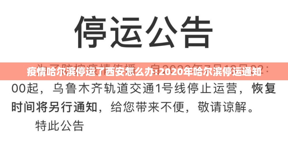 疫情哈尔滨停运了西安怎么办:2020年哈尔滨停运通知