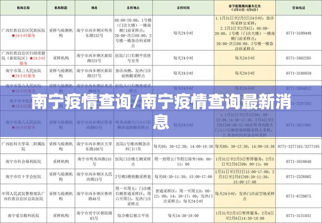 南宁疫情查询/南宁疫情查询最新消息