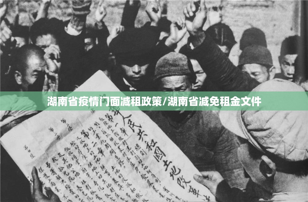 湖南省疫情门面减租政策/湖南省减免租金文件