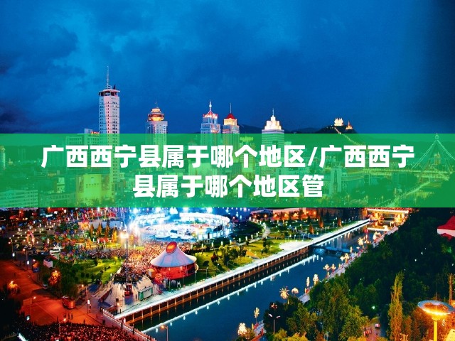 广西西宁县属于哪个地区/广西西宁县属于哪个地区管