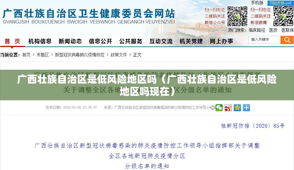 广西壮族自治区是低风险地区吗（广西壮族自治区是低风险地区吗现在）