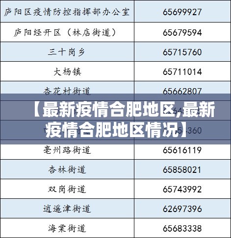【最新疫情合肥地区,最新疫情合肥地区情况】