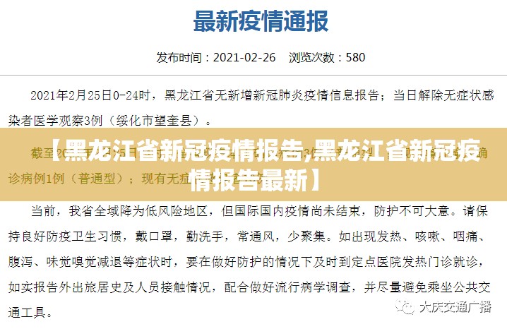 【黑龙江省新冠疫情报告,黑龙江省新冠疫情报告最新】