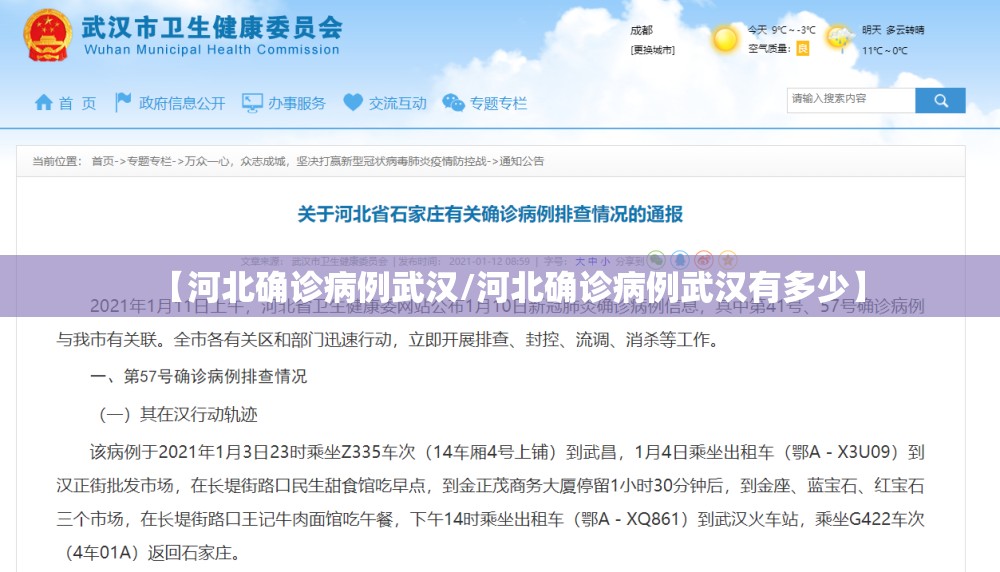 【河北确诊病例武汉/河北确诊病例武汉有多少】