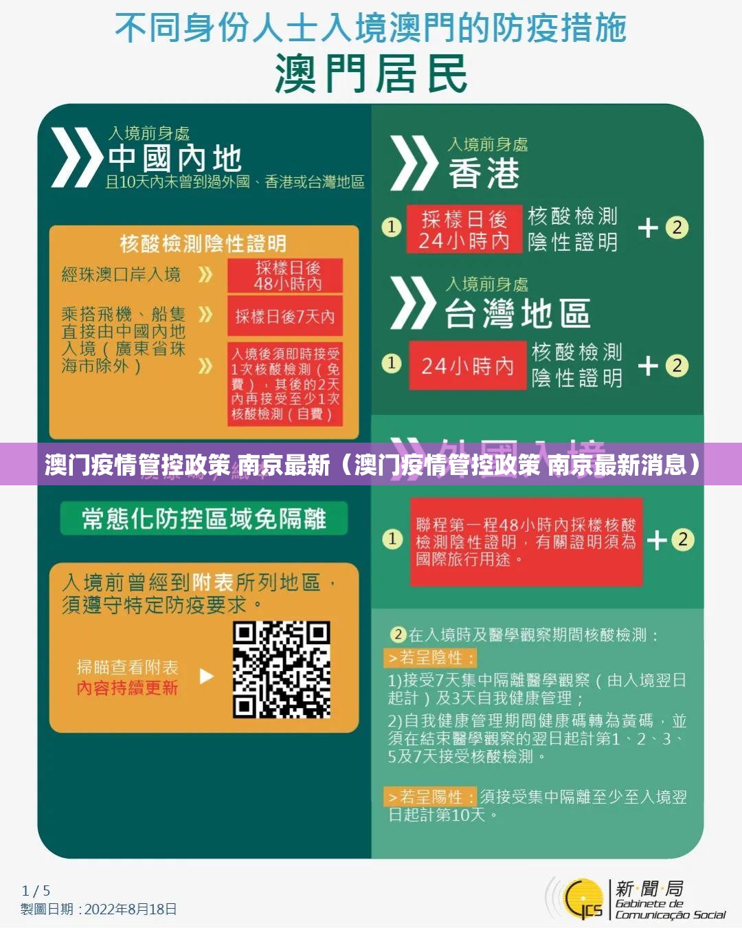 澳门疫情管控政策 南京最新（澳门疫情管控政策 南京最新消息）