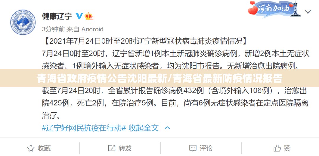 青海省政府疫情公告沈阳最新/青海省最新防疫情况报告