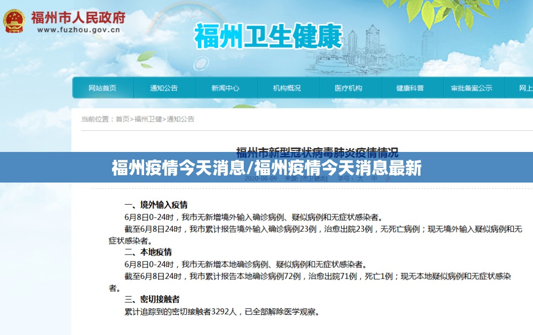 福州疫情今天消息/福州疫情今天消息最新