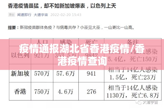 疫情通报湖北省香港疫情/香港疫情查询