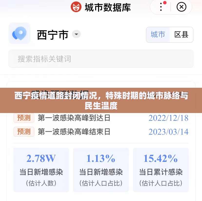 西宁疫情道路封闭情况，特殊时期的城市脉络与民生温度