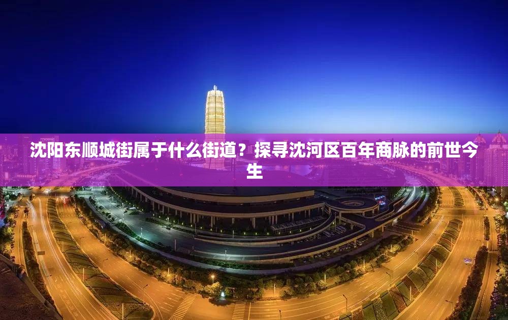 沈阳东顺城街属于什么街道?探寻沈河区百年商脉的前世今生 沈阳东顺城街属于什么街道?探寻沈河区百年商脉的前世今生